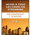 Abonnement  1 semaine